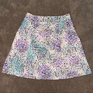 Lane Bryant Off White Speckle petal Print Skirt Size 16